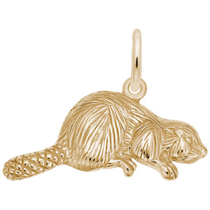 10kt Yellow Gold Beaver Charm #0116