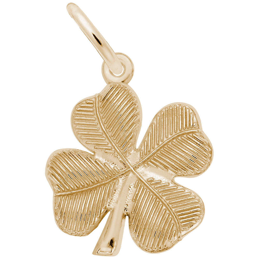 10kt Yellow Gold Four Leaf Clover Charm #0395