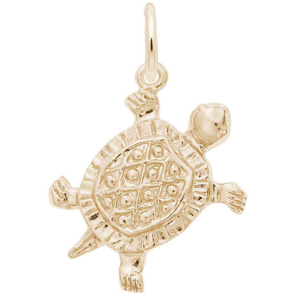 10kt Yellow Gold Turtle Charm #0530