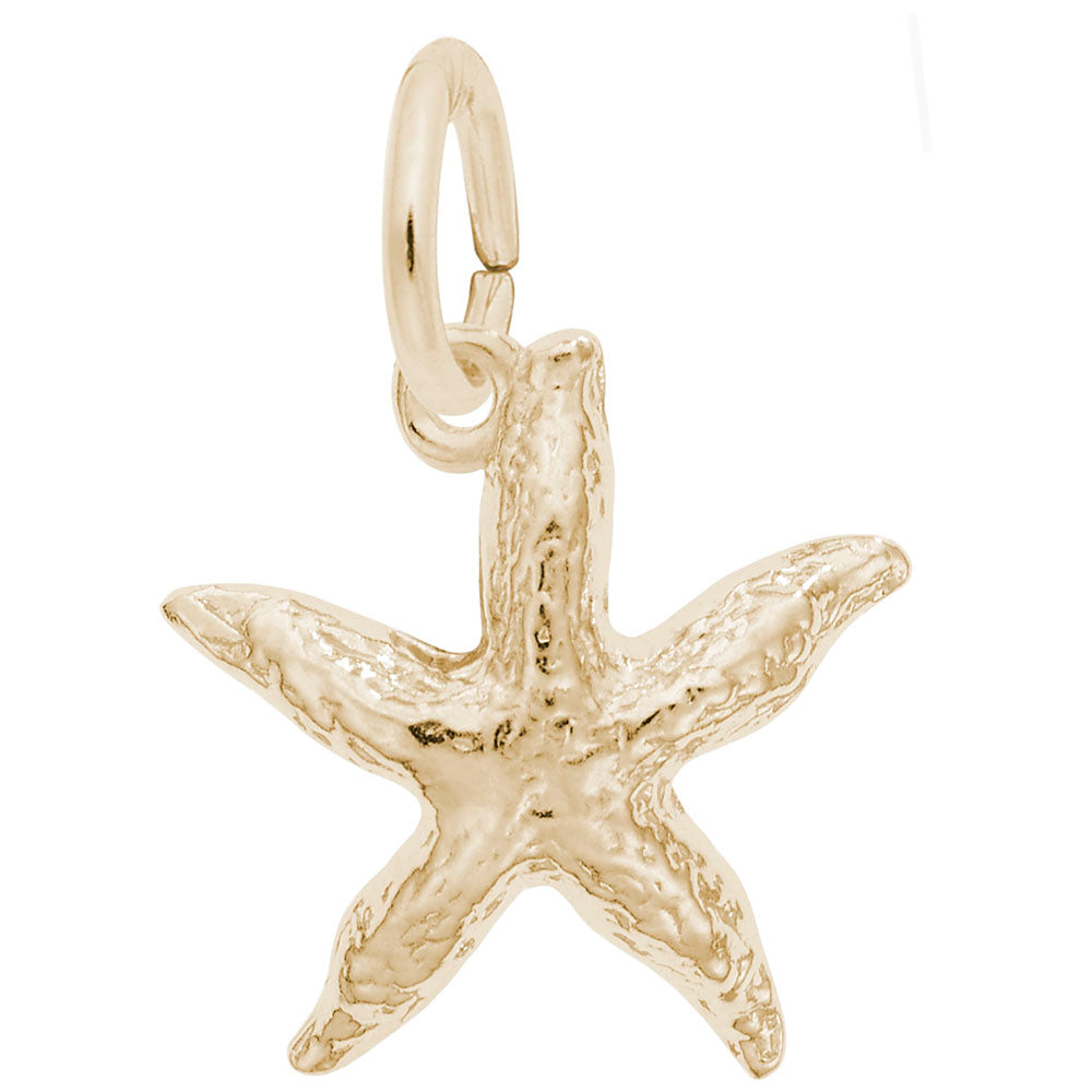 10kt or 14kt Gold Starfish Charm #0533