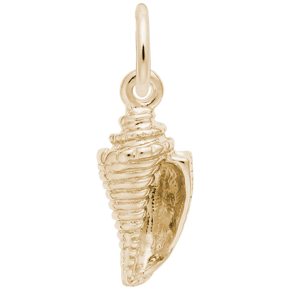 10kt Yellow Gold Shell Charm #0553