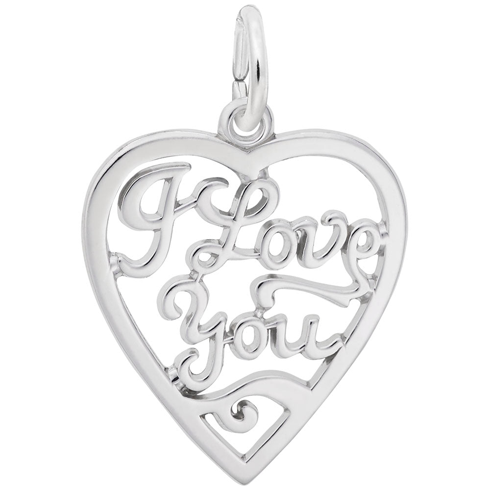 10kt or 14kt Gold I Love You Charm #0685