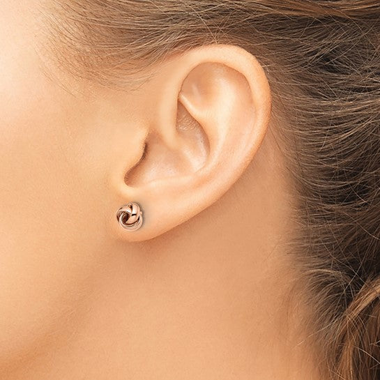 Leslie's 10K Rose Gold Polished Post Earrings