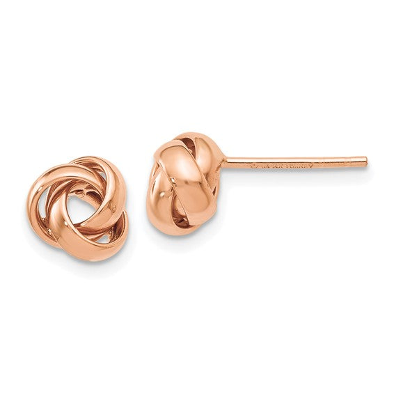 Leslie's 10K Rose Gold Polished Post Earrings