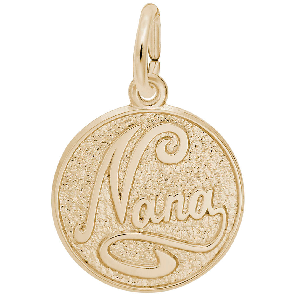 10kt Yellow Gold Nana Charm #2428