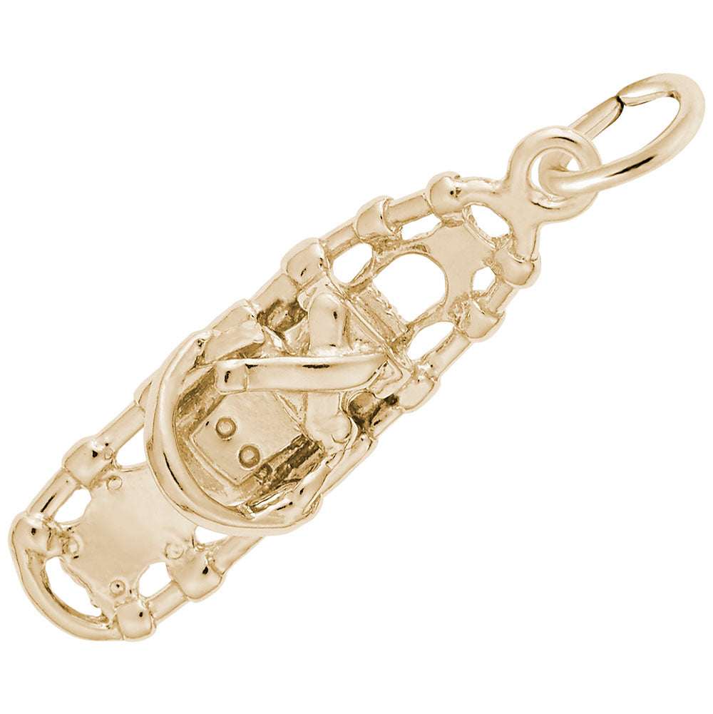 10kt Yellow Gold Snow Shoe Charm #3066