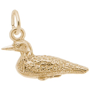 10kt or 14kt Gold Loon Charm #3220