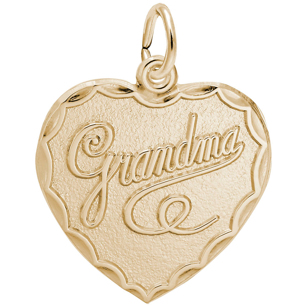 10kt Yellow Gold Grandma Charm #3346