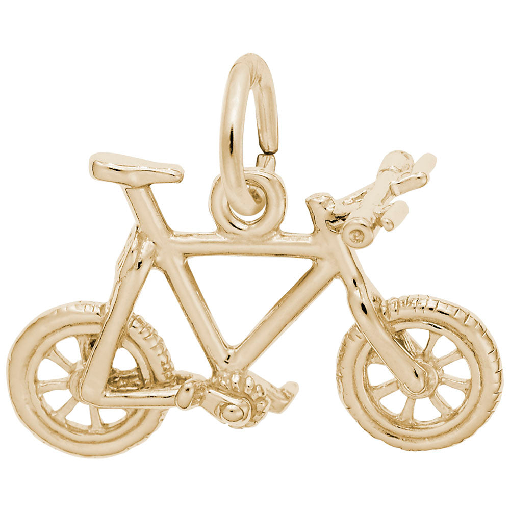 10kt Yellow Gold Mountain Bike Charm #3362