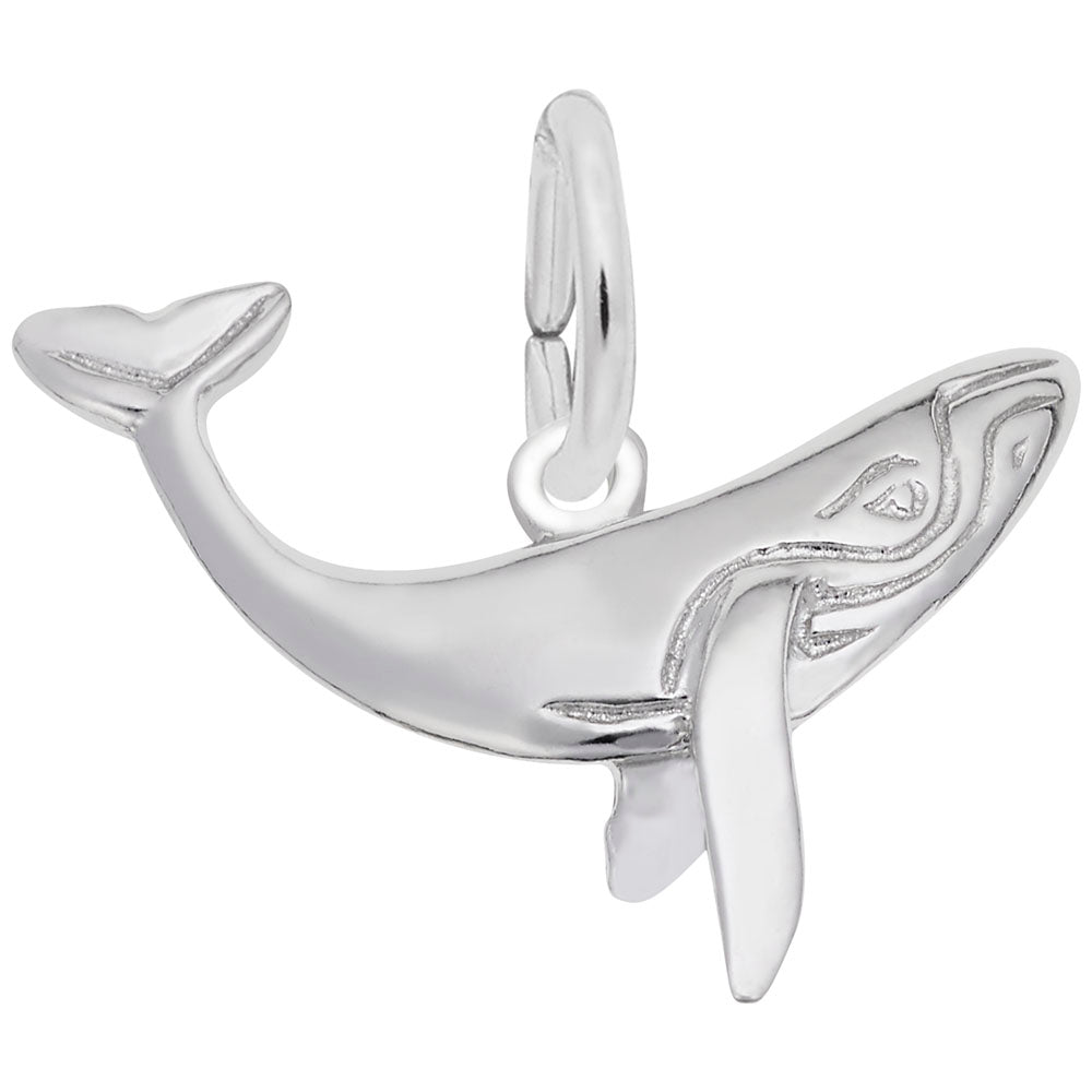 10kt or 14kt Gold Whale Charm #3400