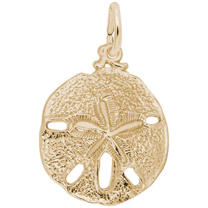 10kt Yellow Gold Sand Dollar Charm #3583