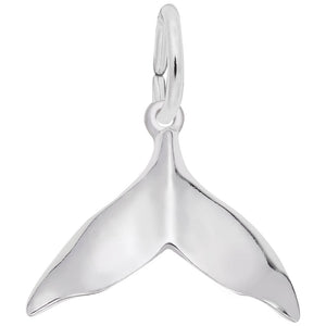 10kt or 14kt Gold Whale Tail Charm #3684