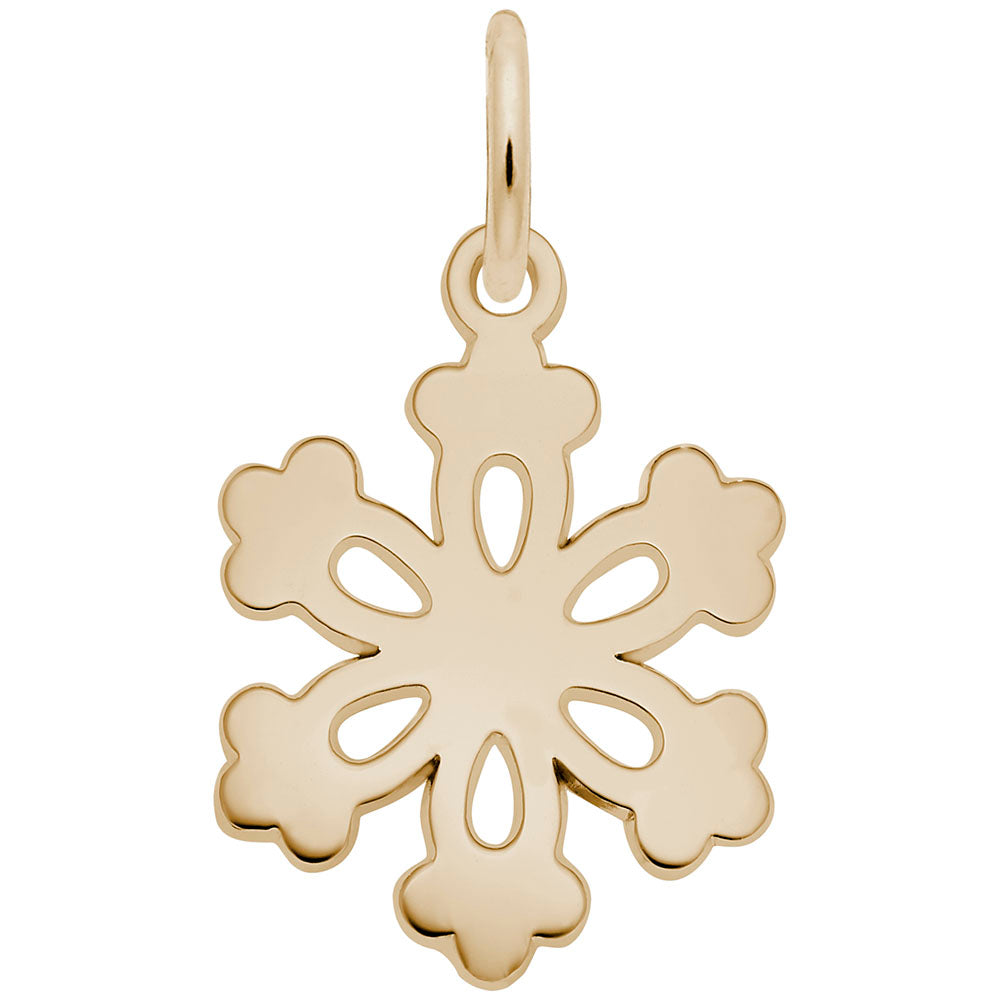 10kt Yellow Gold Snowflake Charm #4484