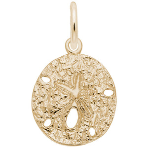 10kt Yellow Gold Sand Dollar Charm #5020