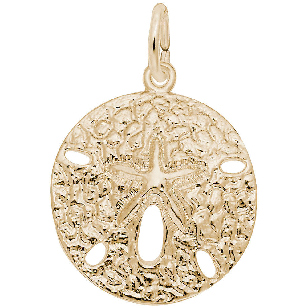 10kt Yellow Gold Sand Dollar Charm #5021