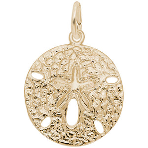 10kt Yellow Gold Sand Dollar Charm #5021