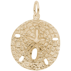 10kt Yellow Gold Sand Dollar Charm #5022