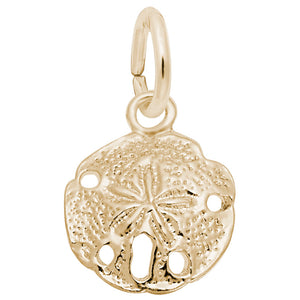 10kt or 14kt Gold Sand Dollar Charm #5299