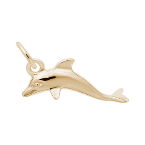 10kt or 14kt Gold Dolphin Charm #5585