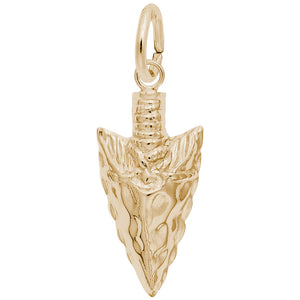 10kt or 14kt Gold Arrowhead Charm #6040