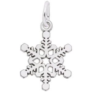 10kt or 14kt Gold Snowflake Charm #6543