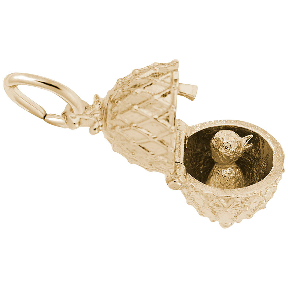 10kt Yellow Gold Egg Charm #8135