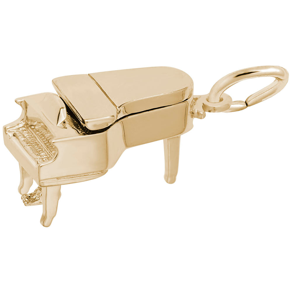 10kt Yellow Gold Piano Charm #8252