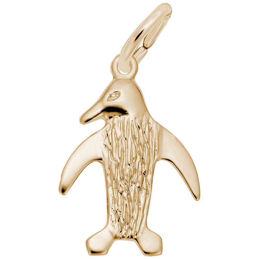 10kt or 14kt Gold Penguin Charm #8310