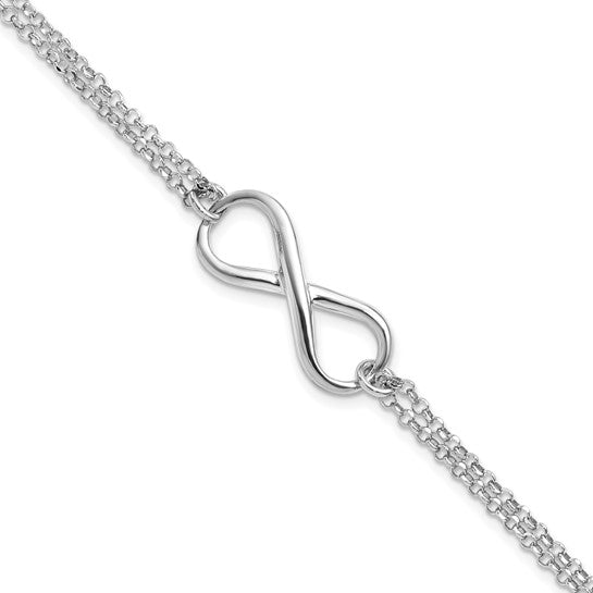 Leslie's Sterling Silver Infinity Symbol Bracelet