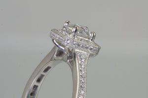 Diamond Halo Style 3/4ct Engagement Ring G SI1