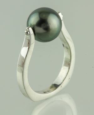 Cook Island South Sea Pearl Sterling Ring