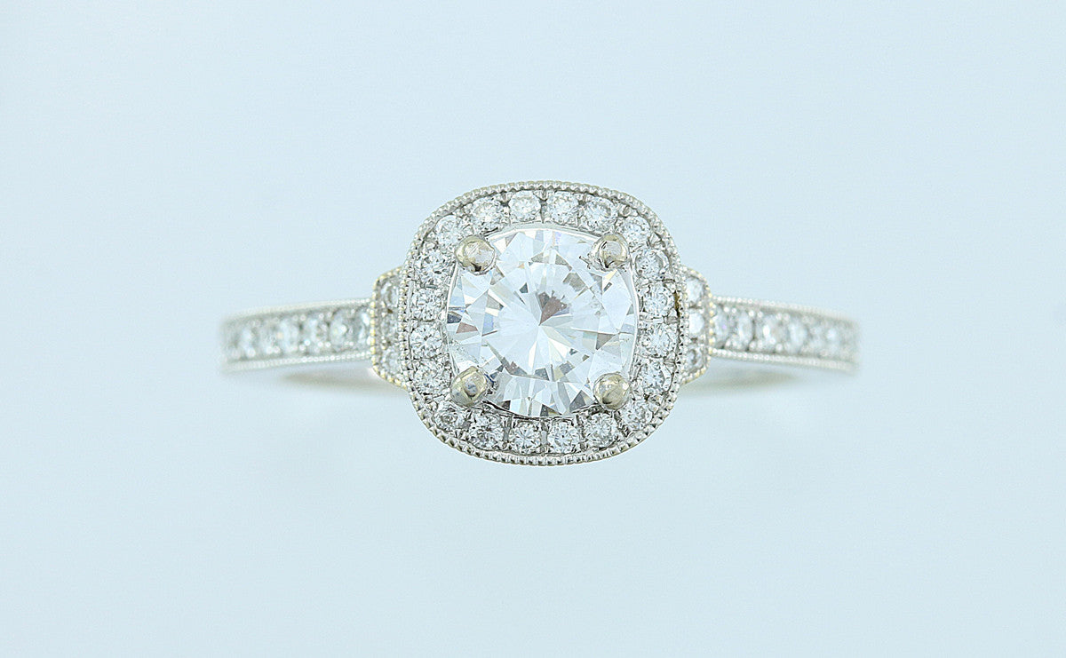 1.09 ct Diamond Halo Style Ring