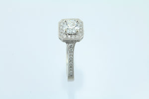 Diamond Halo Style 3/4ct Engagement Ring G SI1