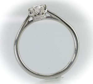 1/2 Carat 14kt White Gold Solitaire