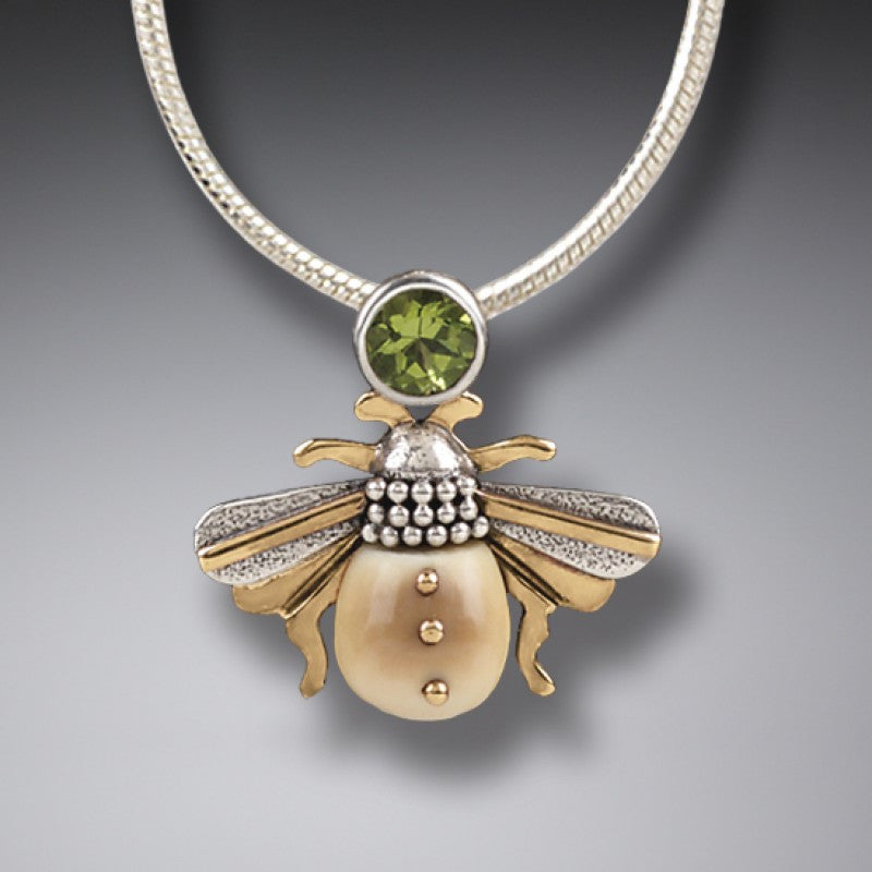 Sterling silver, Swarovski crystal and enamel bee necklace – Chatsworth Shop